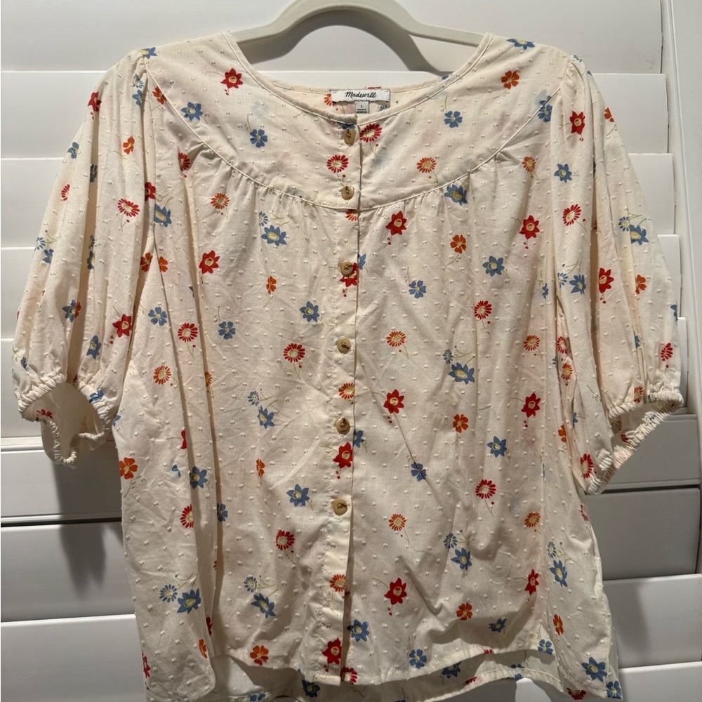 Madewell Prose Shirt in Dotted Floral Heyday